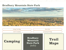 Tablet Screenshot of bradburymountain.com